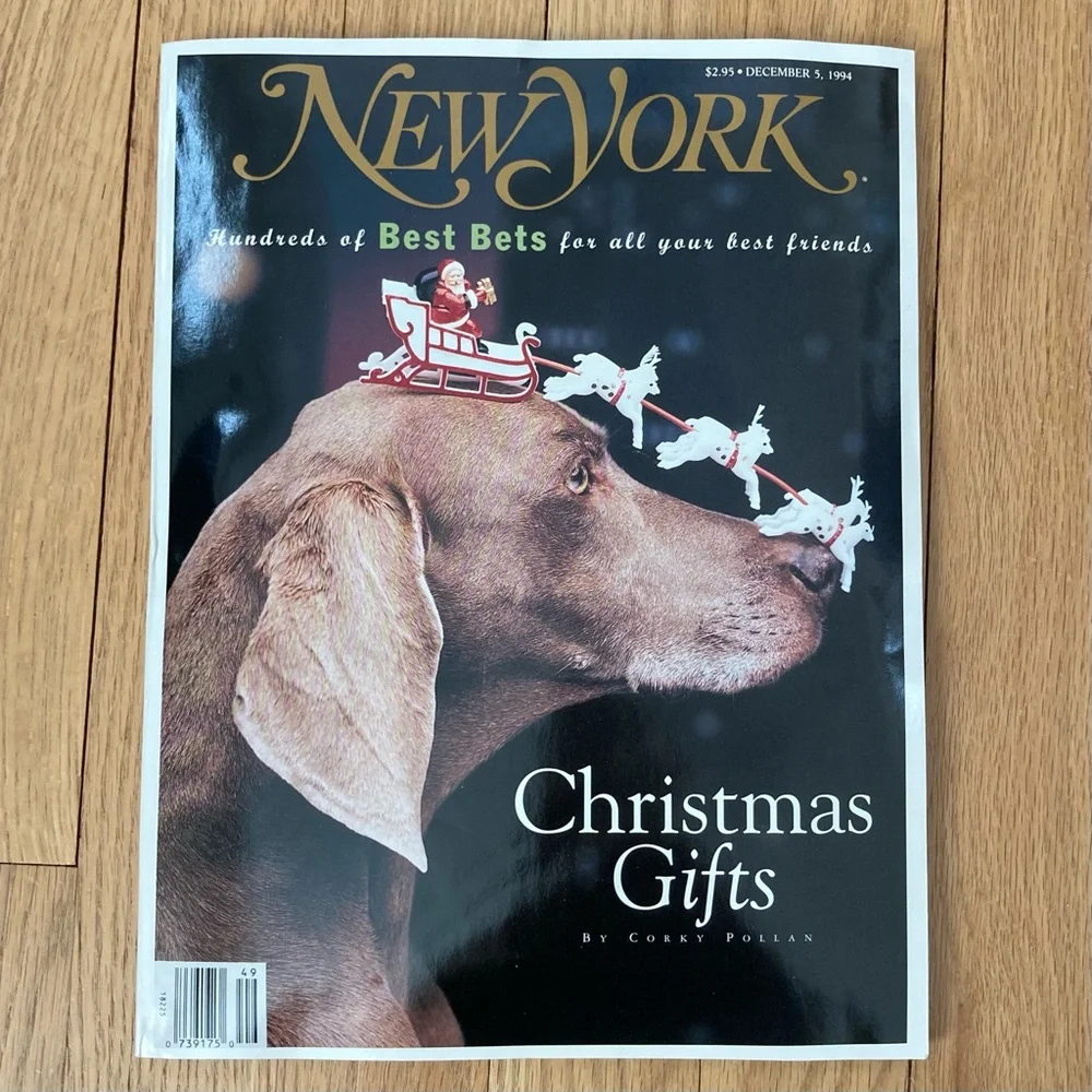 VERY RARE DKNY/ABSOLUT VODKA Gloves sealed inside New York Magazine December ‘94